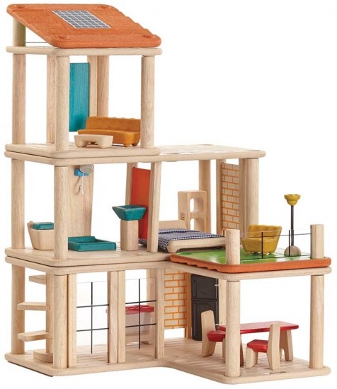 Кукольный домик с мебелью, 28 деталей