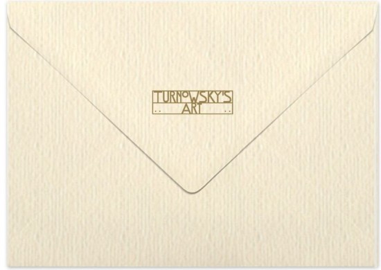 Открытка «Совы на золотом проводе»