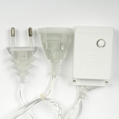 Гирлянда «Бахрома» Ш:2,4 м, В:0,9 м, Н.С. «КОЛОКОЛЬЧИКИ», LED-138-220V,контр. 8 р, БЕЛЫЙ - Фото 4