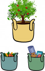 Мешок для хранения и рассады декоративный - Фото 3