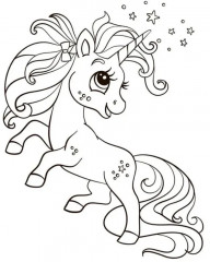 Раскраска «Единороги» - Фото 1