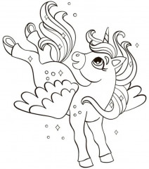 Раскраска «Единороги» - Фото 2