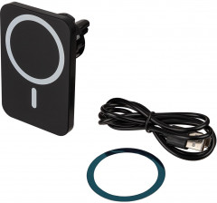 Держатель телефона с беспроводной зарядкой X15 USB-A/QC3.0 - Фото 1