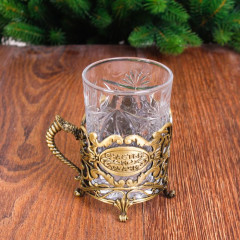 Подстаканник со стаканом «С Новым годом» - Фото 2