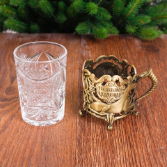 Подстаканник со стаканом «С Новым годом» - Фото 3