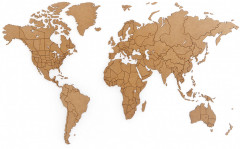 Пазл «Карта мира» (100х60 см) коричневая - Фото 1