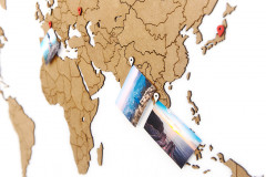 Пазл «Карта мира» (100х60 см) коричневая - Фото 4