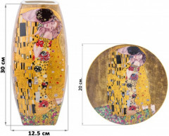 Набор из вазы и тарелки декоративной «Поцелуй» - Фото 1