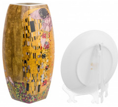 Набор из вазы и тарелки декоративной «Поцелуй» - Фото 3