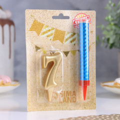 Набор «Свеча для торта с фонтаном. Цифра 7» - Фото 4