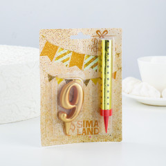 Набор «Свеча для торта с фонтаном. Цифра 9» - Фото 1