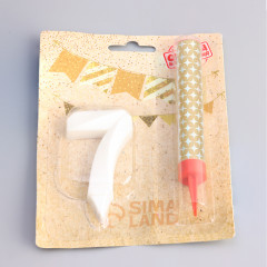 Набор «Свеча для торта с фонтаном. Цифра 7» - Фото 2