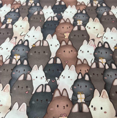 Бумага упаковочная матовая «Зайки» - Фото 1