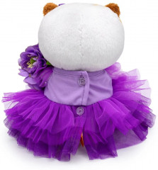Игрушка мягкая «Кошка Ли-Ли в лиловом платье и с букетом» - Фото 1