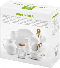 Блюдо для блинов с крышкой «Птички на ветке» - Фото 5