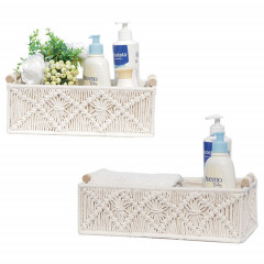 Корзина вязаная для хранения - Фото 1