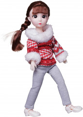 Кукла «Шатенка в теплой одежде» - Фото 2
