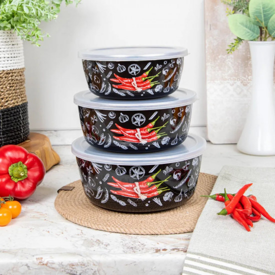 Набор мисок эмалированных «Chilli»