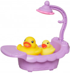 Набор игровой «Кукла в голубом платье в ванной комнате» - Фото 5