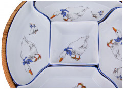 Менажница 5-ти секционная на подставке (26х4 см) - Фото 2