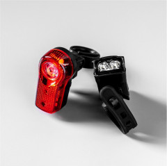 Комплект фонарей велосипедных JY-7045+JY-173A - Фото 3