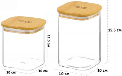 Набор банок с крышками «Crystal glass» - Фото 2
