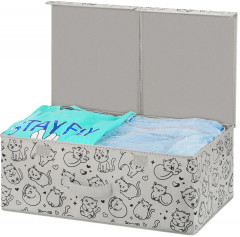 Короб складной для хранения «Серый с крышкой тиффани» - Фото 6