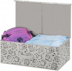 Короб складной для хранения «Серый с крышкой тиффани» - Фото 7