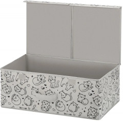 Короб складной для хранения «Серый с крышкой тиффани» - Фото 8