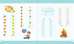 Қолымызды жазуға дайындаймыз. Тузу сызыктар жургiзудi eйренемiз. Готовим руку к письму. Учимся проводить прямые линии - Фото 2