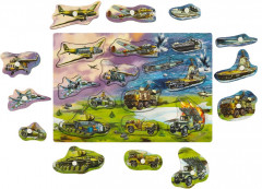 Рамка-вкладыш деревянная «Военная техника» - Фото 1