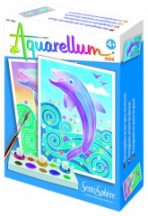 Набор для творчества «Акварельная раскраска» - Дельфины - Фото 1