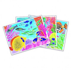 Набор для творчества «Акварельная раскраска» - Подводный мир - Фото 1