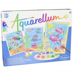 Набор для творчества «Акварельная раскраска» - Подводный мир - Фото 2