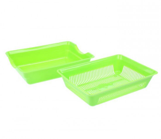 Лоток глубокий с сеткой