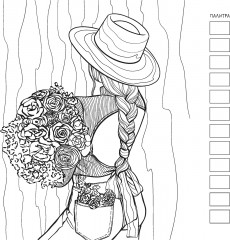 Раскраска «Fashion Girl. Фотоаппарат» - Фото 4