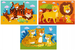 Кубики в поддончике «Дикие кошки» - Фото 2