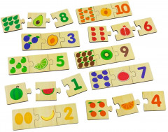 Набор пазлов «Фрукты, цифры» - Фото 3