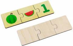 Набор пазлов «Фрукты, цифры» - Фото 6