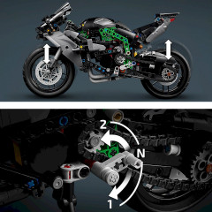 Конструктор Technic 42170 Мотоцикл Kawasaki Ninja H2R - Фото 6