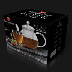 Чайник заварочный стеклянный (1л) - Фото 2