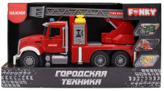 Машинка пожарная фрикционная «Городская техника» - Фото 2