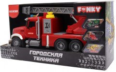 Машинка пожарная фрикционная «Городская техника» - Фото 3