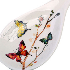 Подставка для ложки «Бабочки в саду» - Фото 1