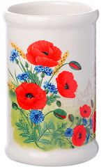 Набор кухонных приборов с подставкой «Цветущие маки» - Фото 2