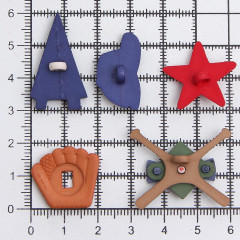 Набор пуговиц-фигурок «Бейсбол» - Фото 3