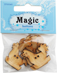 Набор пуговиц-фигурок «Курица и цыпленок» - Фото 3