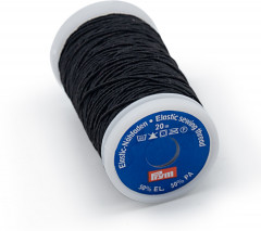 Нить эластичная, цвет черный - Фото 1