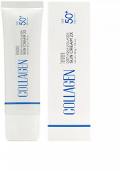 Крем для лица солнцезащитный с коллагеном «Deep Aqua Collagen Sun Cream» SPF 50+ PA++++ - Фото 1