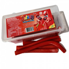 Мармелад клубничные трубочки с начинкой - Фото 1